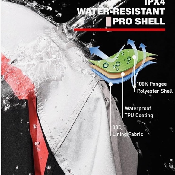 🔥SALE Mens Rain Jacket, Waterproof for Motorcycle Riding, Fishing,Golf  L - Picture 6 of 16